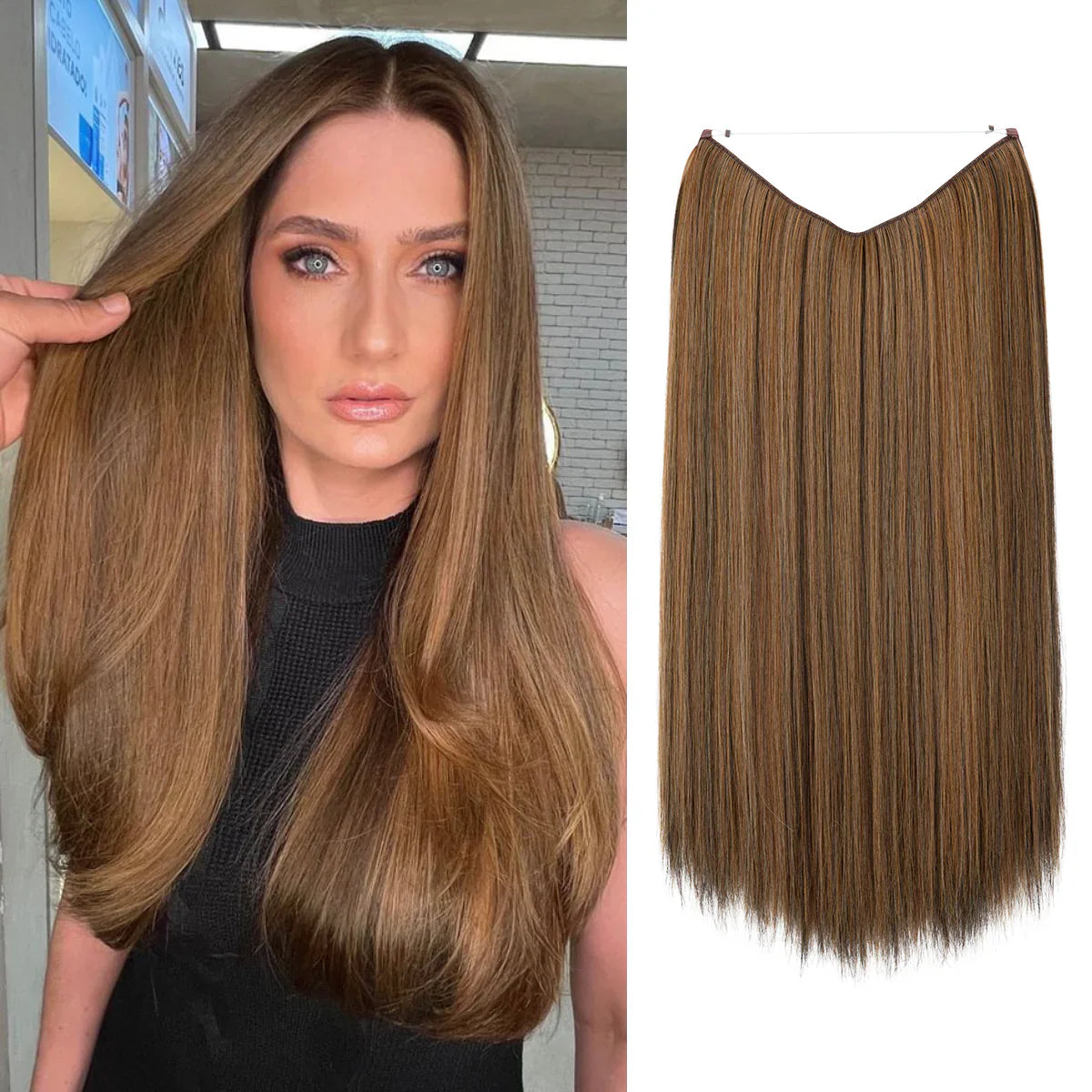 Brun Noisette Foncé Lisse