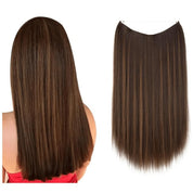 Brun Foncé Aux Reflets Blonds Lisse (55cm)