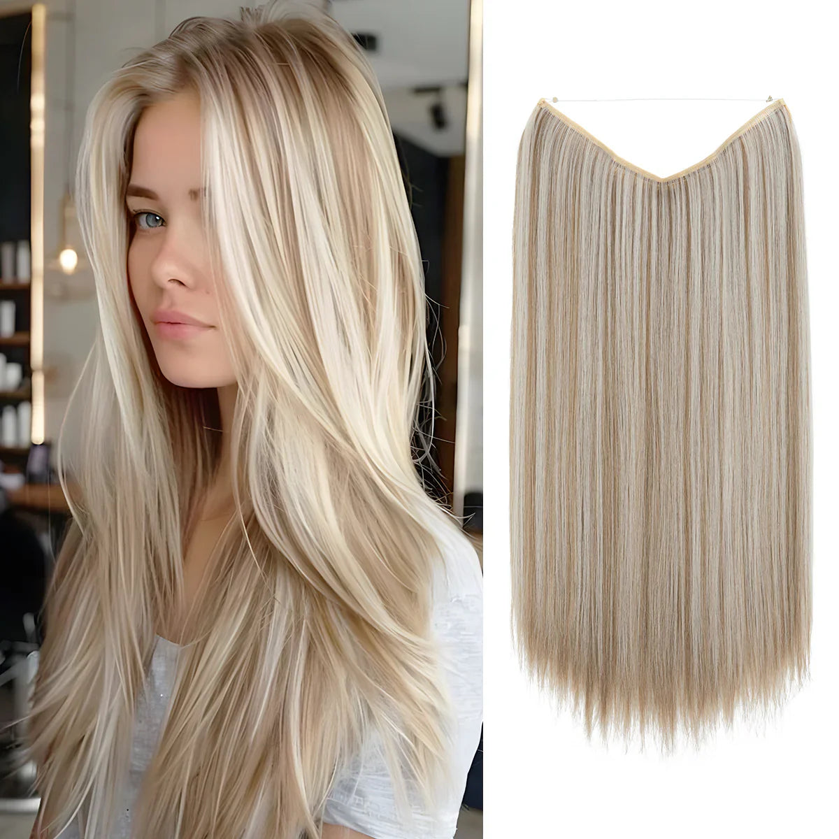Blond Ivoire Lisse (55cm)