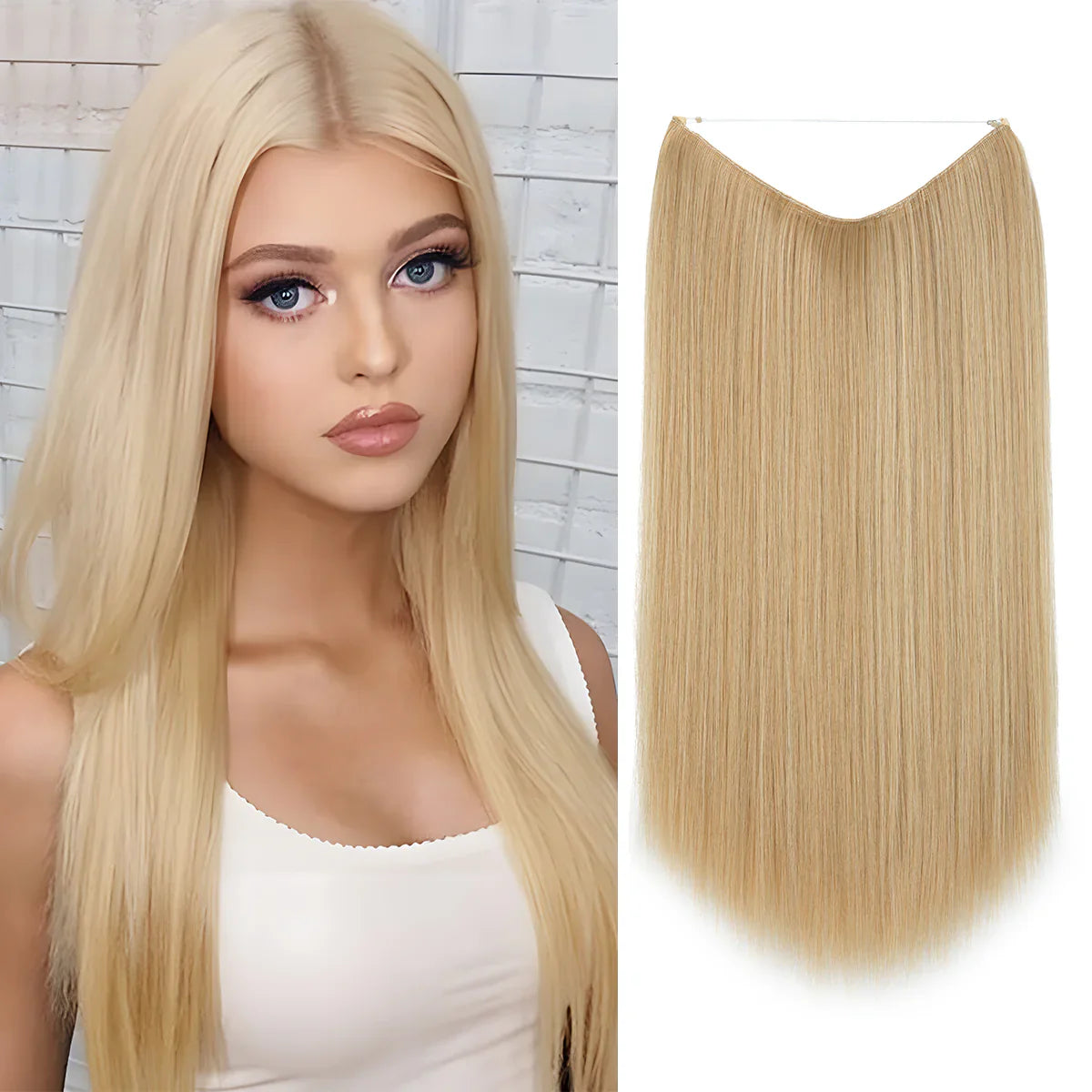 Blond Miel Lumineux Lisse (45cm)