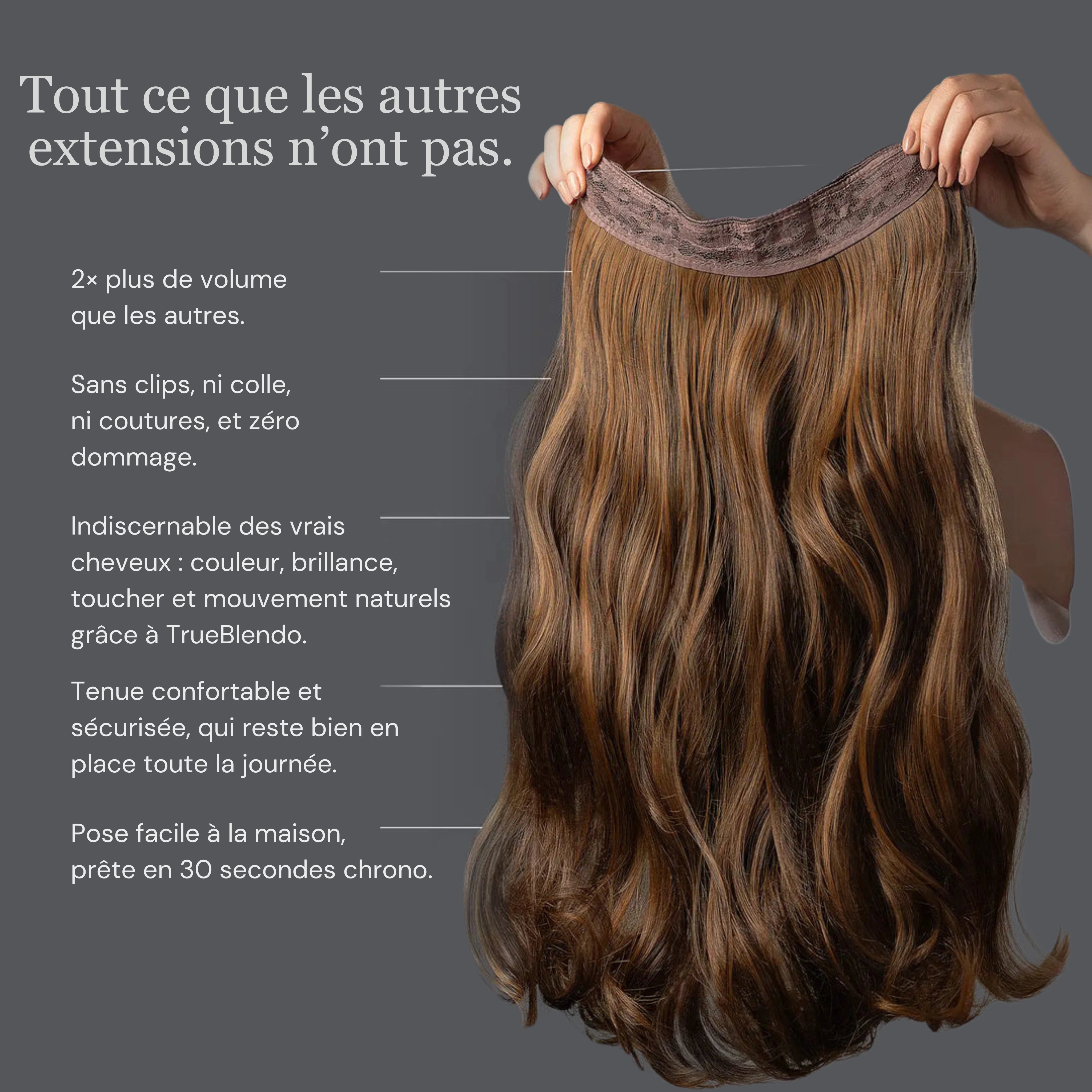 Halo Volume Instantané — Pose en 30s, invisible et léger