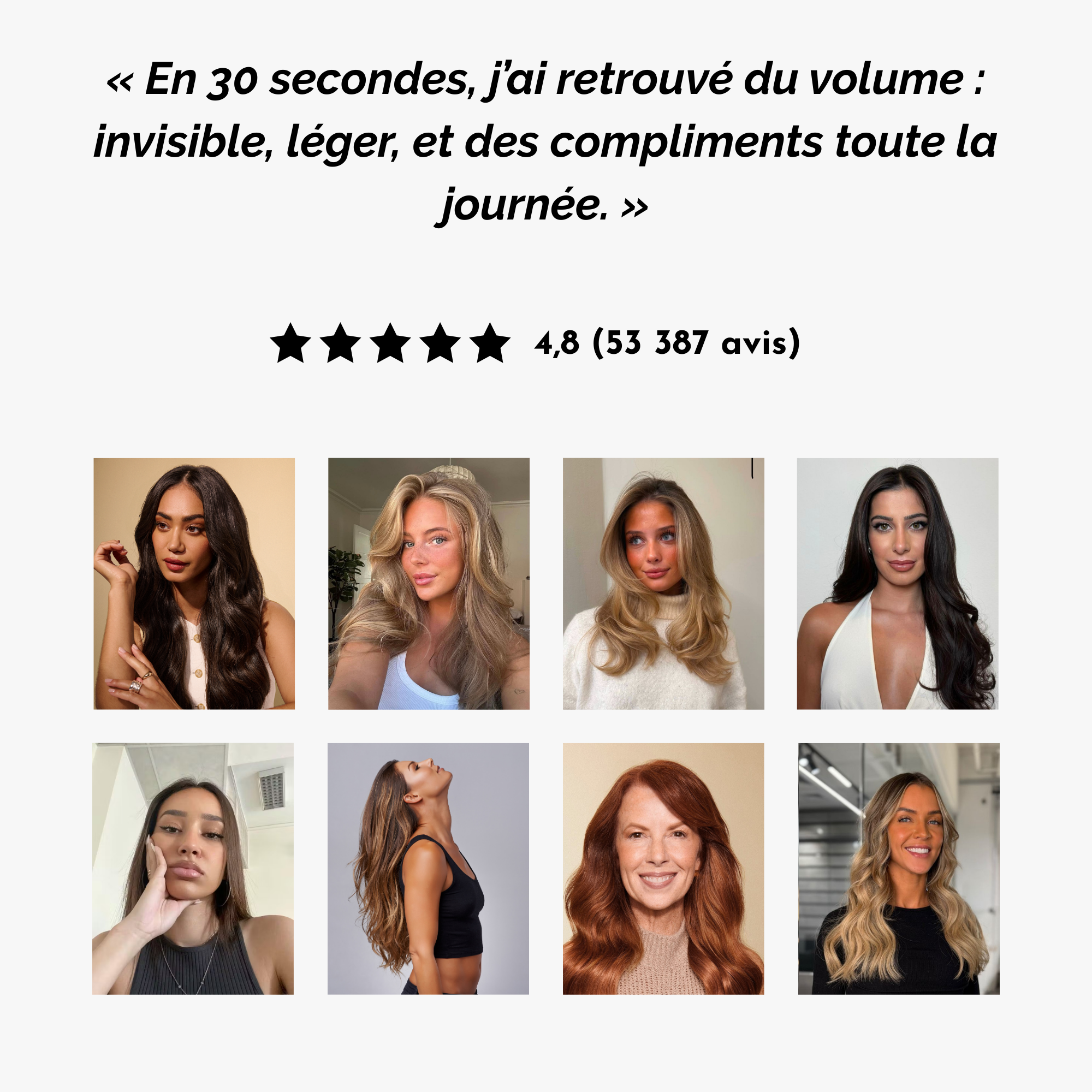 Halo Volume Instantané — Pose en 30s, invisible et léger